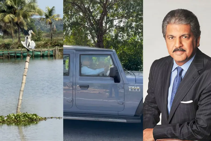 ഥാർ ഓടിച്ച് കടമക്കുടിയിലെത്തി ആനന്ദ് മഹീന്ദ്ര; വരവ് ആരെയും അറിയിക്കാതെ, വാനോളം പുകഴ്ത്തൽ