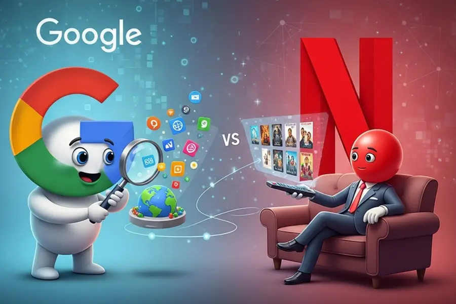 netflix, google