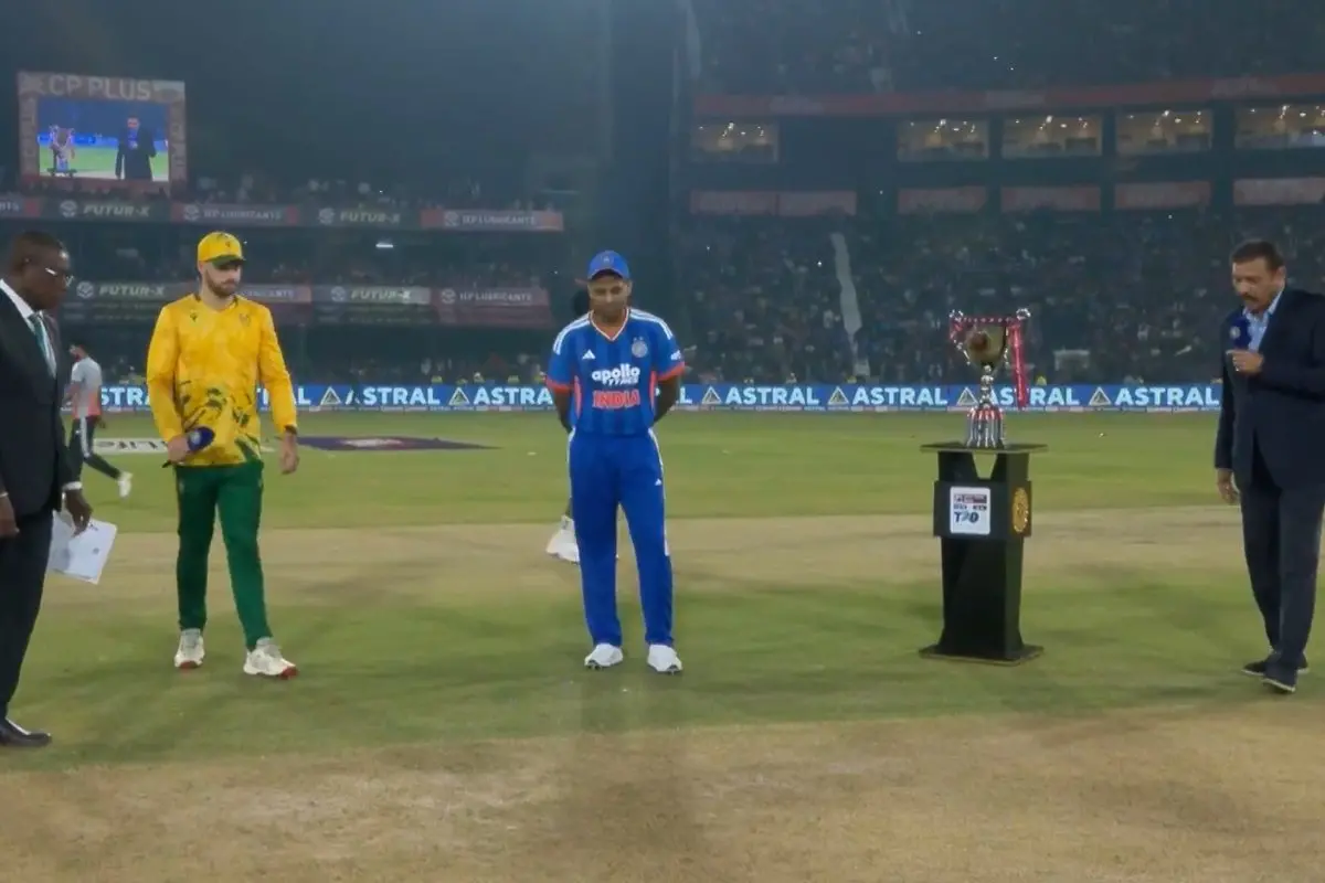 South Africa elect to bowl after winning toss in first T20I vs India | Photo: Screen grab X/BCCI