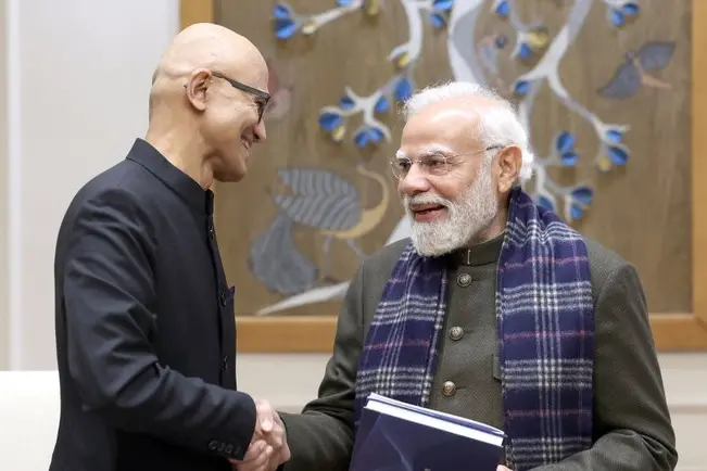 Satya nadella Modi