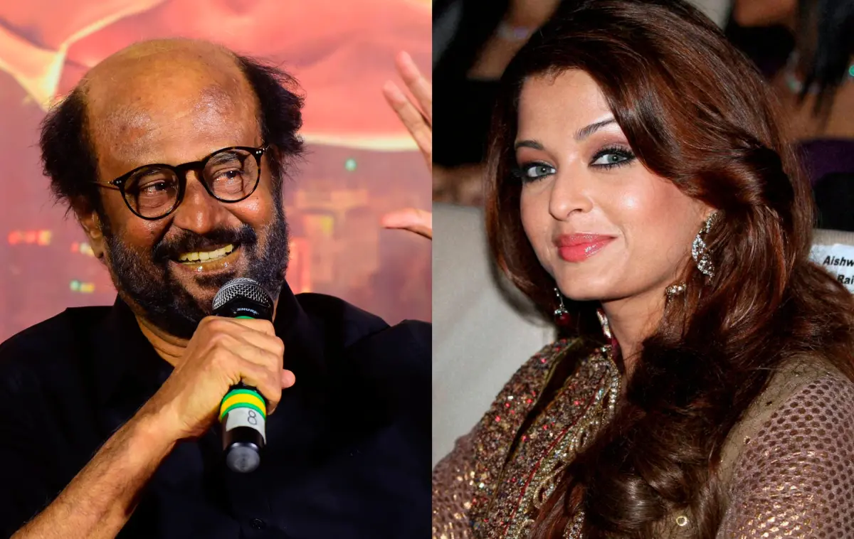 Rajini And Aishwarya | Photo: AFP, AP