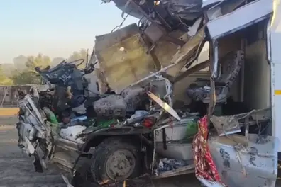 Four bomb squad constables killed in head-on collision with truck in MP | VIDEO