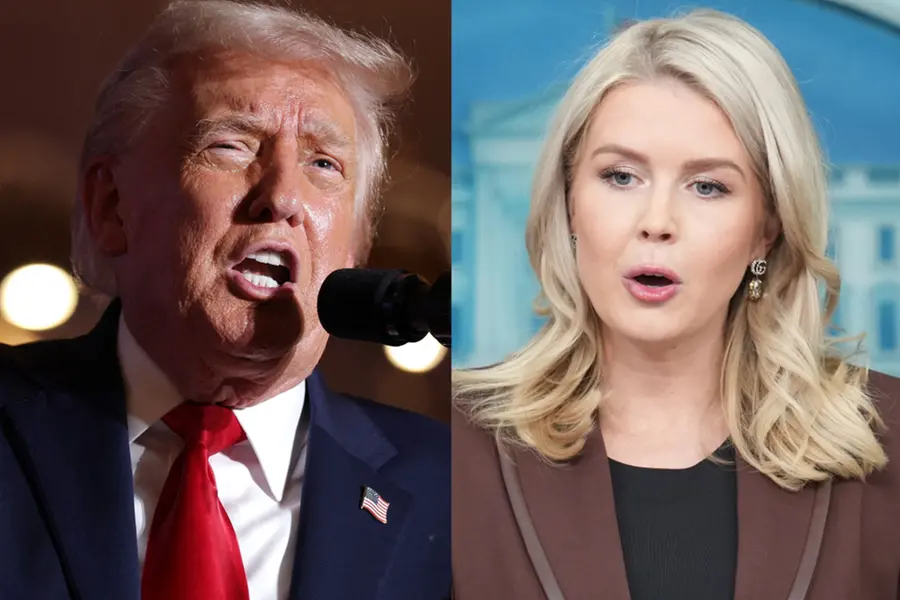Trump praised his press secretary, calling her “that beautiful face, lips like a machine gun”