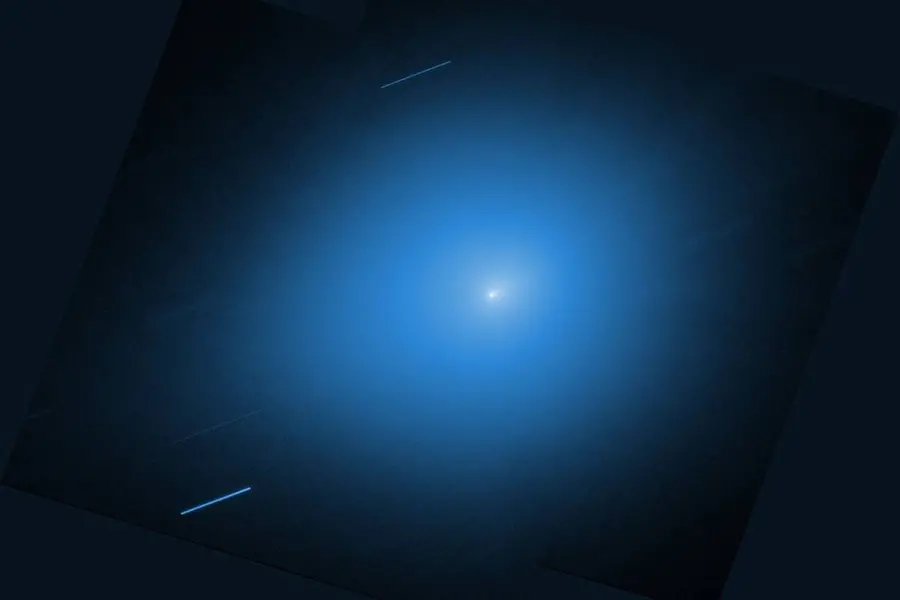 Hubble's Gaze on 3I/ATLAS
