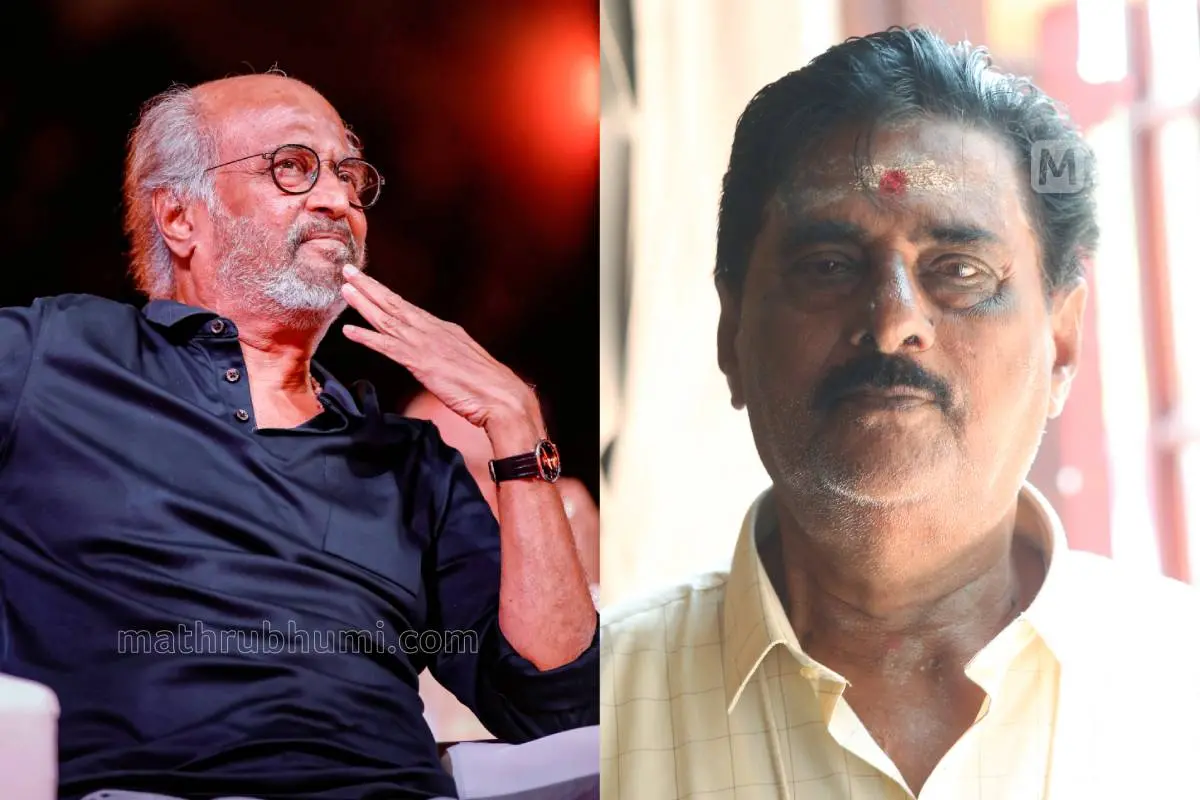 രജനീകാന്ത്, ബി. ത്യാഗരാജൻ | ഫോട്ടോ: വി.രമേഷ്, ബി. മുരളീകൃഷ്ണൻ \ മാതൃഭൂമി