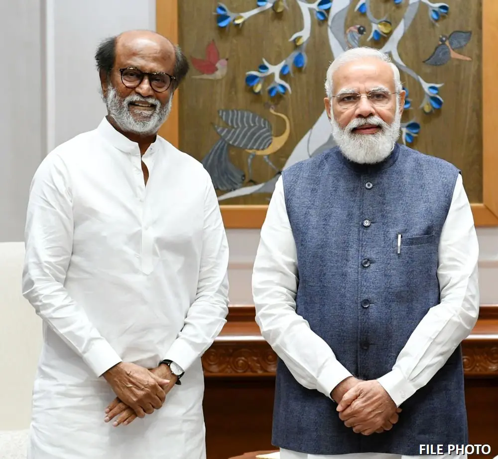 രജനീകാന്തും പ്രധാനമന്ത്രി മോദിയും | Photo: ANI