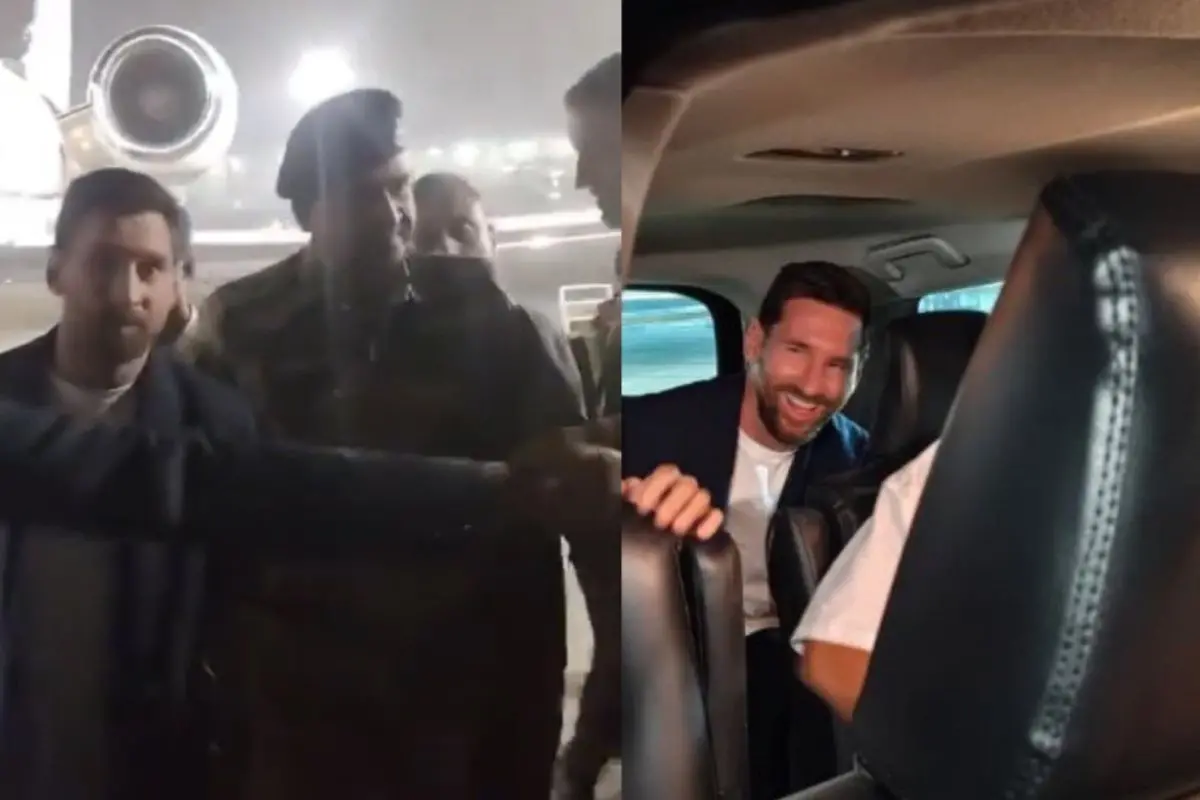 Lionel Messi arrives in India. | Photos: X