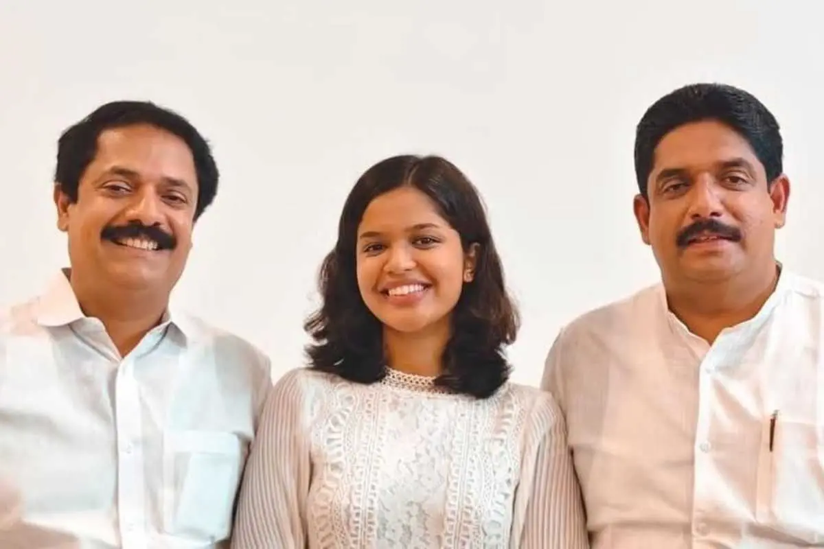പാലാ നഗരസഭയിൽ സ്വതന്ത്രരായി മത്സരിക്കുന്ന ബിജു പുളിക്കക്കണ്ടം, ദിയ ബിനു, അച്ഛൻ ബിനു പുളിക്കക്കണ്ടം