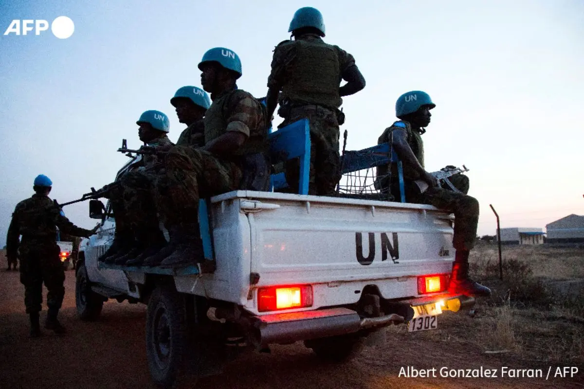 UN base in Abyei, Sudan