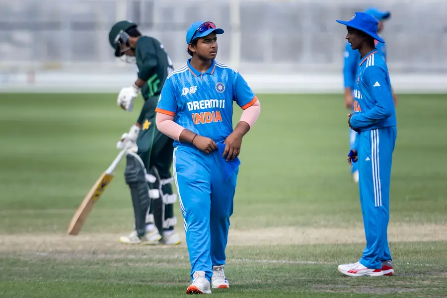 men's Under-19 Asia Cup 2024 cricket match between India and Pakistan in the Dubai International Cricket Stadium