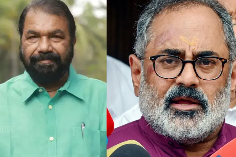 V Sivankutty warns voters against communal trap; Rajeev Chandrasekhar says LDF out of picture