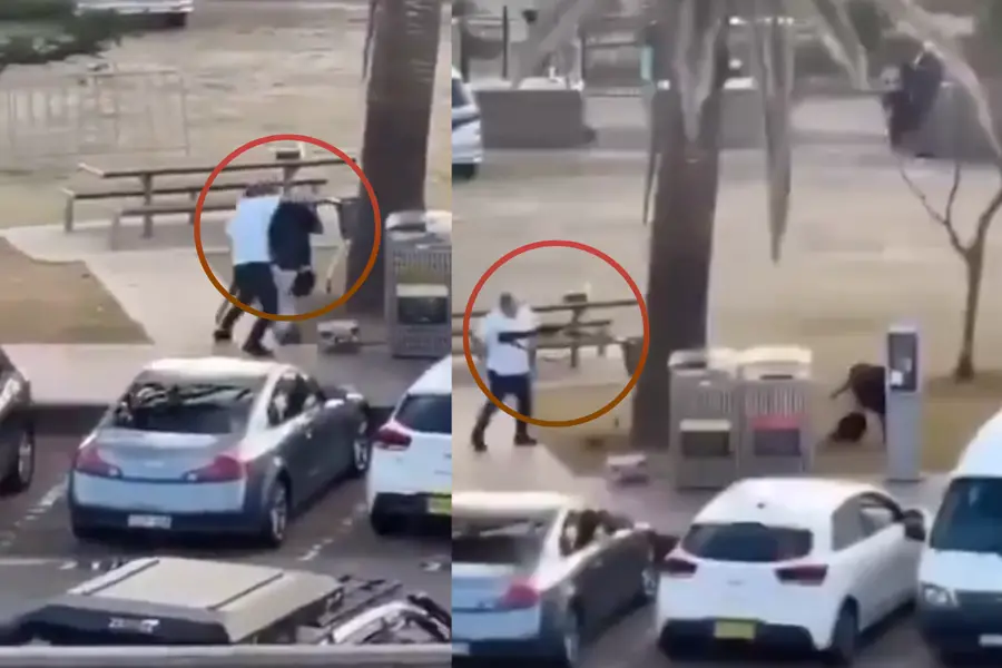 A video showing a person disarming the alleged person behind the Sydney’s Bondi Beach shooting