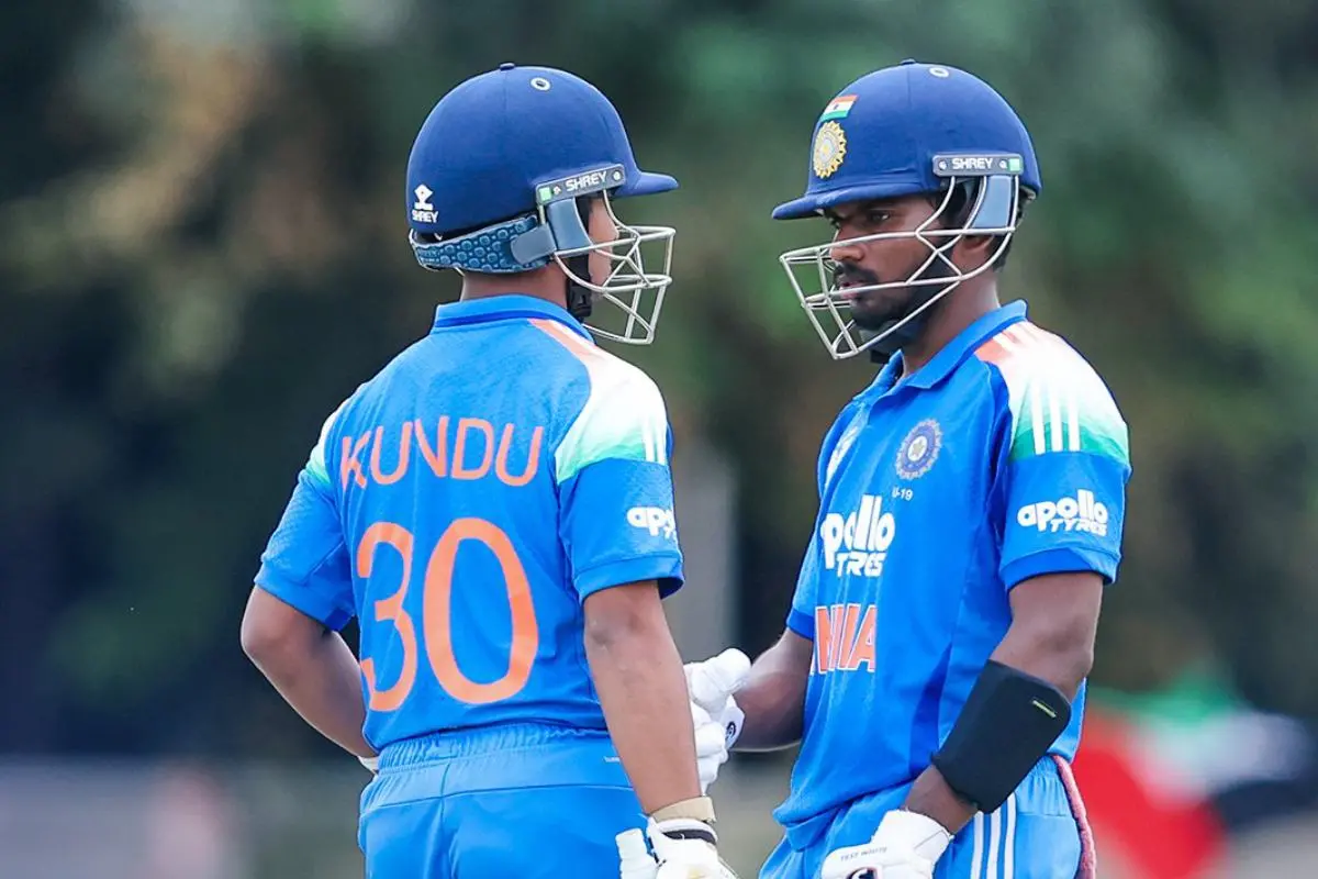 ആരോൺ ജോർജും അഭിഗ്യാനും | X.com/BCCI
