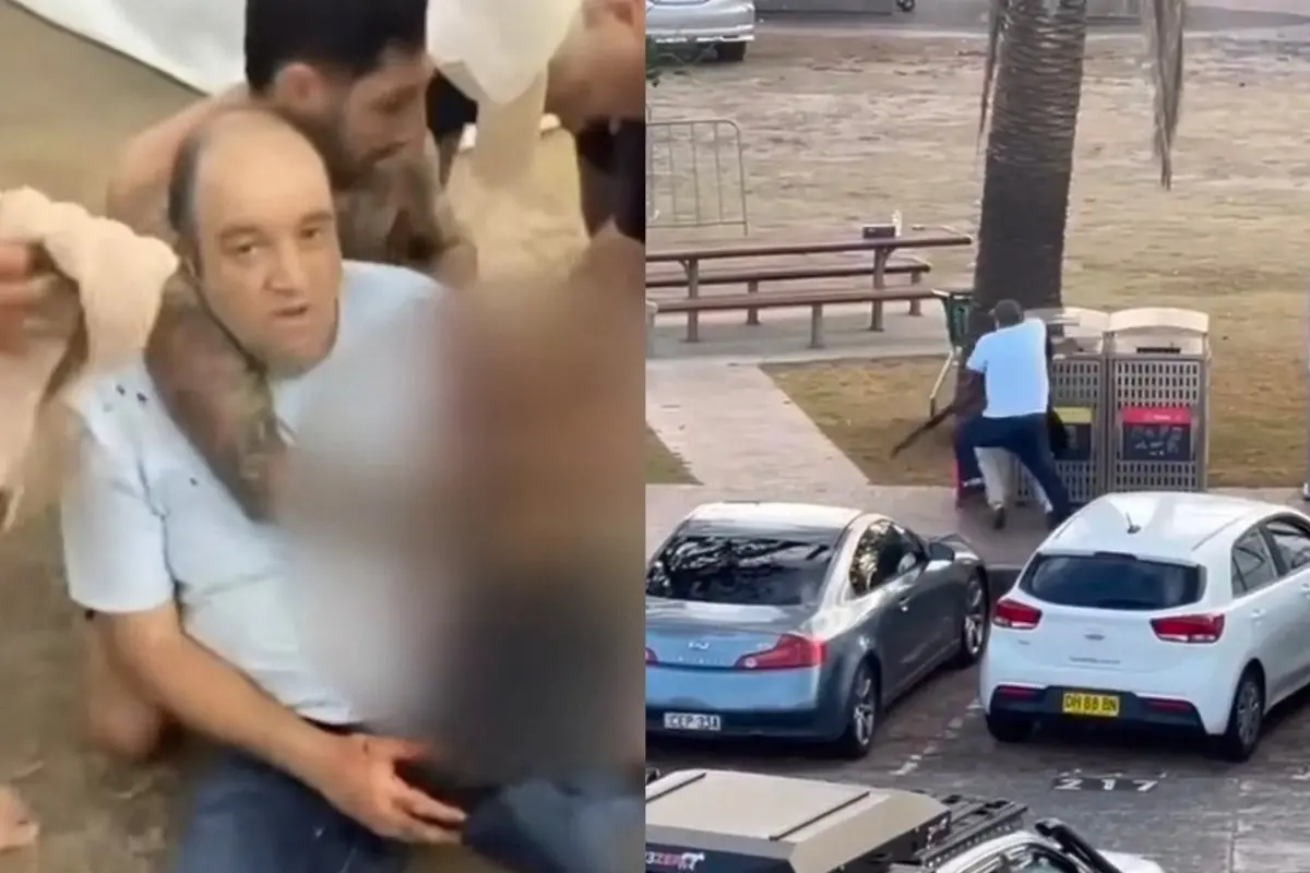 Ahmed Al Ahmed, the bystander who disarmed the Sydney Bondi beach shooter | Photo: X/@msbabu_x, @factt110
