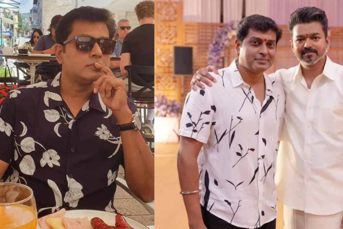 From (L) Actor Narain; Narain and Vijay. | Photos: Instagram