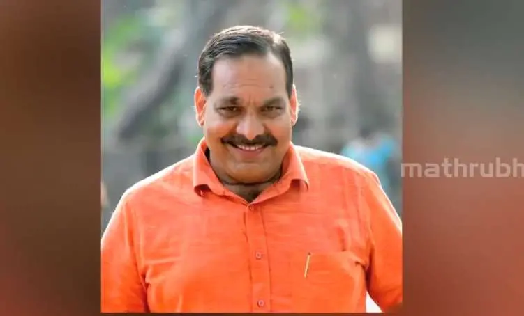 പി. ശിവദാസൻ | Photo: Screengrab/ Mathrubhumi News