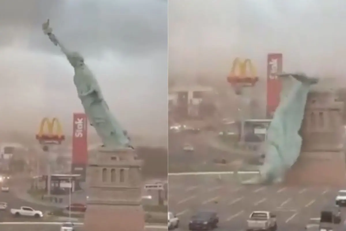 Statue of Liberty replica outside Havan megastore