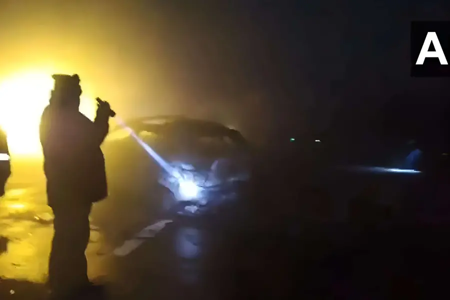 Delhi-Agra-Expressway-fire