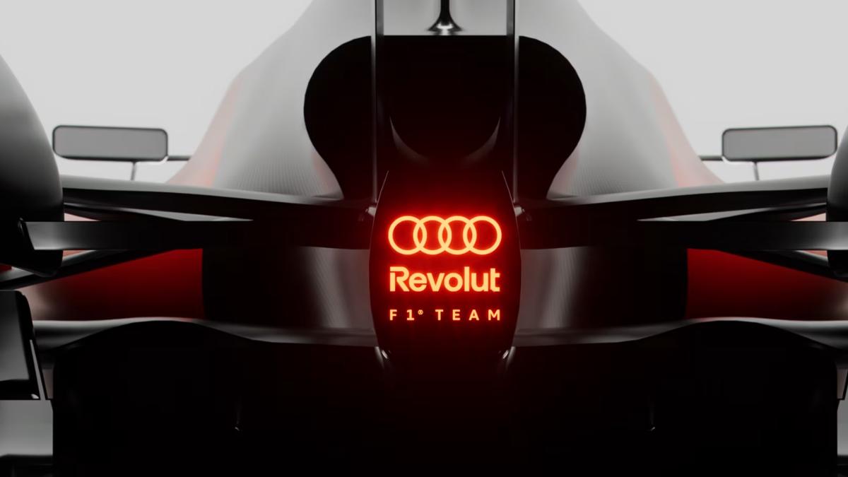 Audi reveals F1 logo and team identity, teams up with Revolut for 2026 season