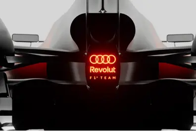 Audi reveals F1 logo and team identity, teams up with Revolut for 2026 season