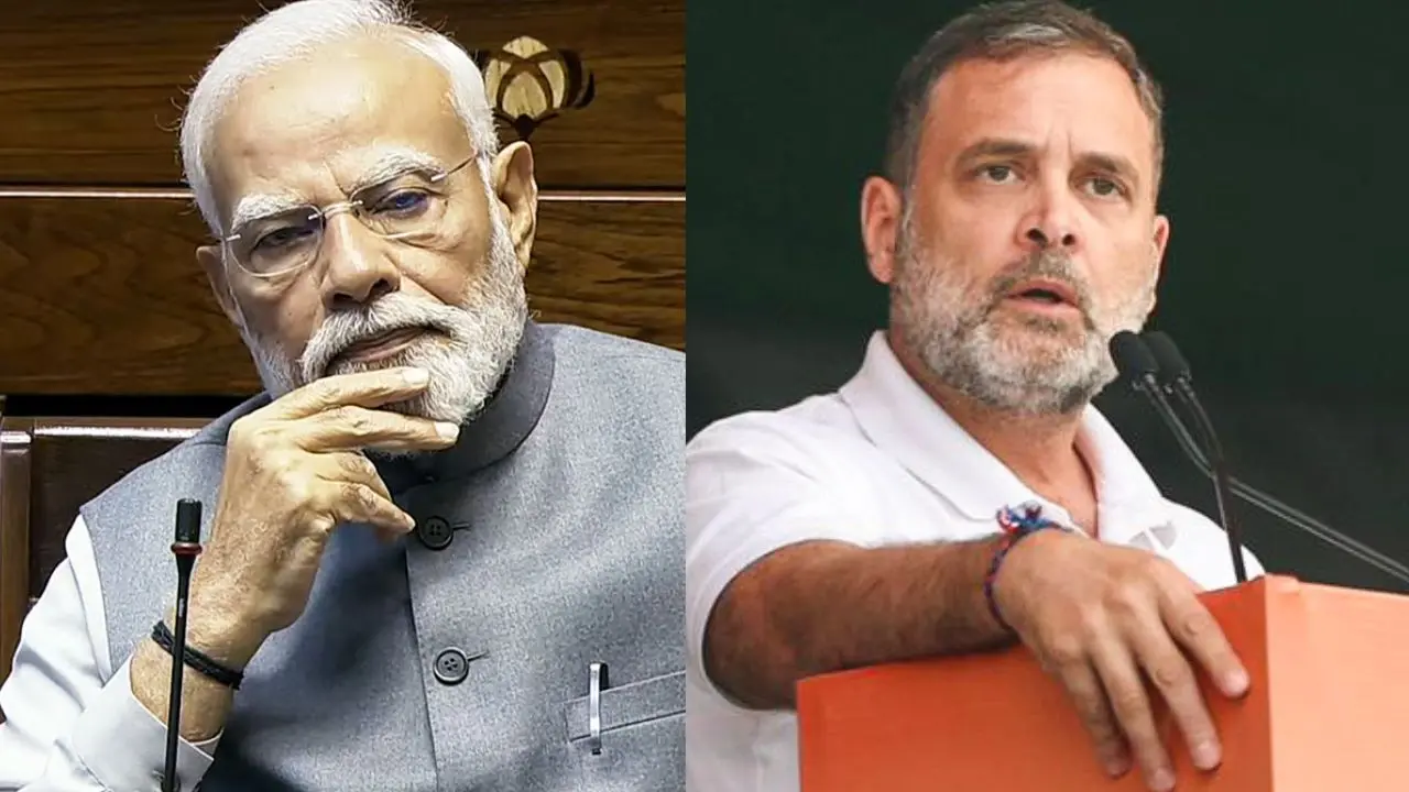 നരേന്ദ്രമോദി, രാഹുൽ ഗാന്ധി | Photos: ANI
