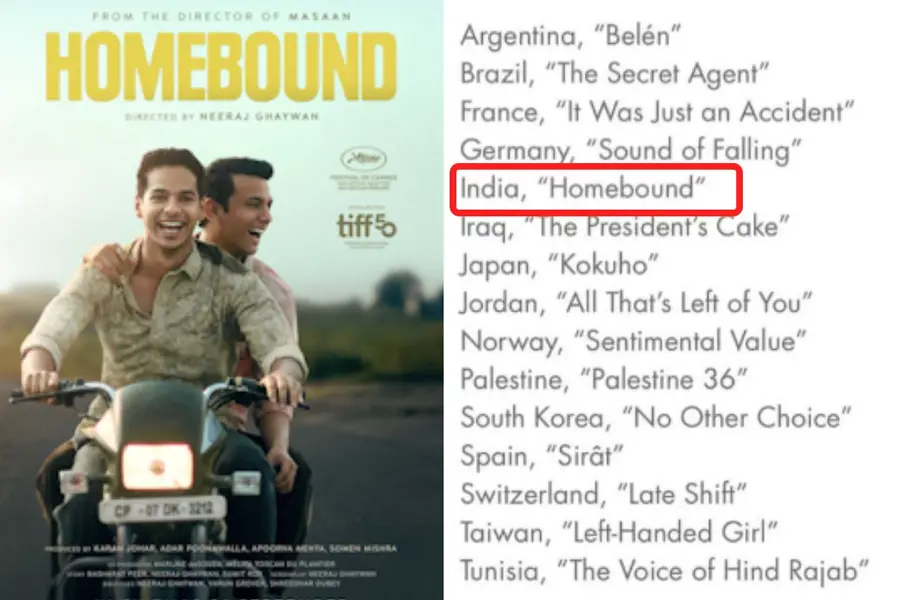 Homebound by Neeraj Ghaywan shortlisted for the 98th Academy Awards