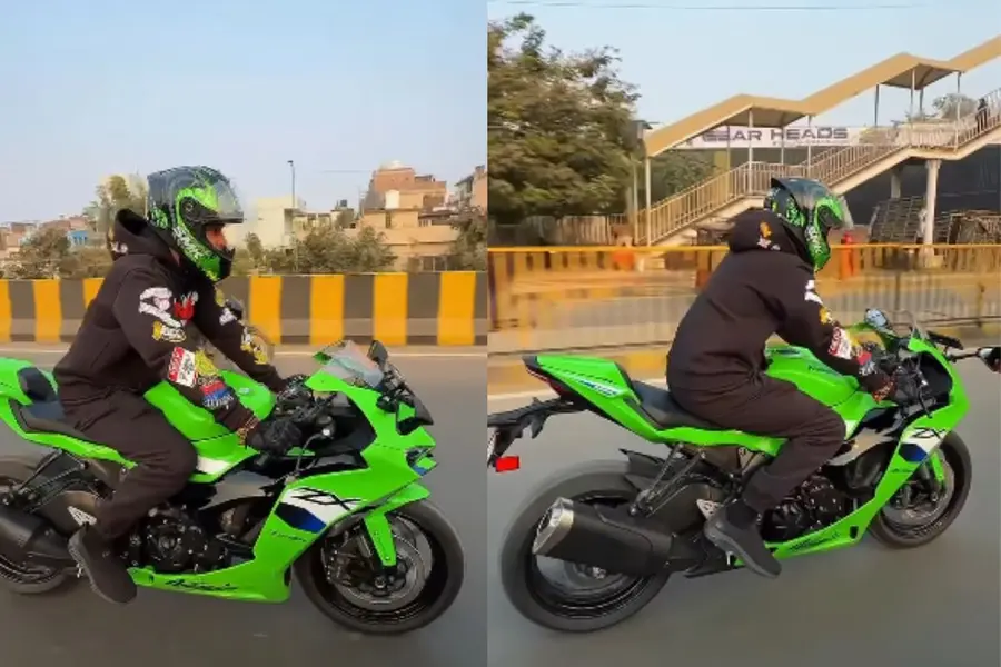 Tej Pratap Yadav shows off Kawasaki Ninja ZX-6R, says ‘ride the thrill, not the risk’ | VIDEO