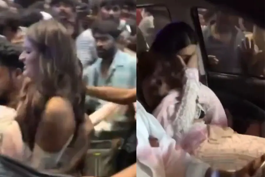 Actor Nidhhi Agerwal mobbed and manhandled at ‘The Raja Saab’ event; netizens call it ‘disturbing’
