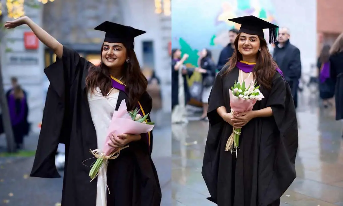 എസ്തർ അനിൽ കോൺവൊകേഷനു ശേഷം (ഇൻസ്റ്റഗ്രാമിൽ പങ്കുവെച്ച ചിത്രം)| ഫോട്ടോ: instagram/@_estheranil