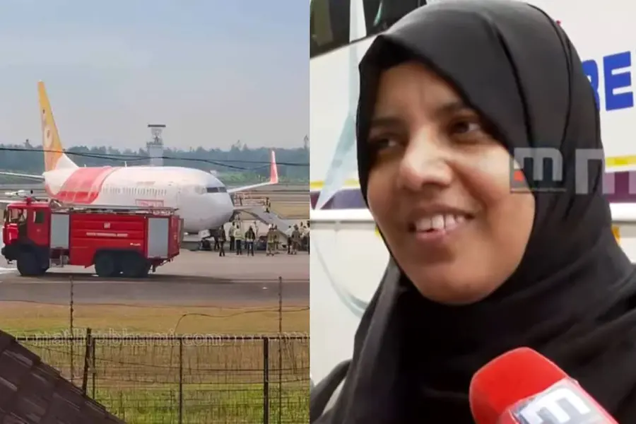 tyre burst air india