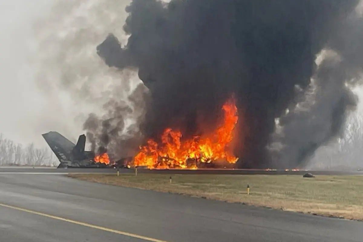 Image from the crash site | X