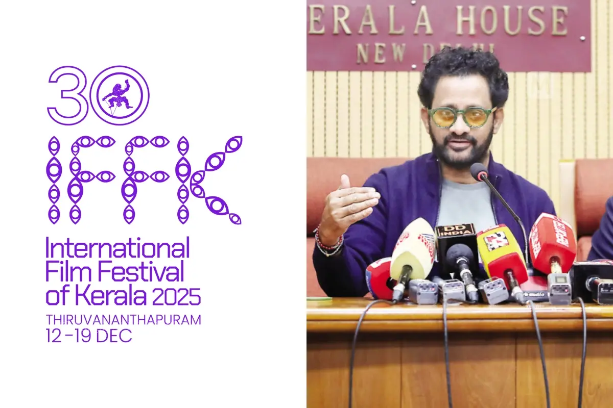 ഐഎഫ്എഫ്കെ ലോഗോ, റസൂല് പൂക്കുട്ടി | Photo: IFFK, Mathrubhumi