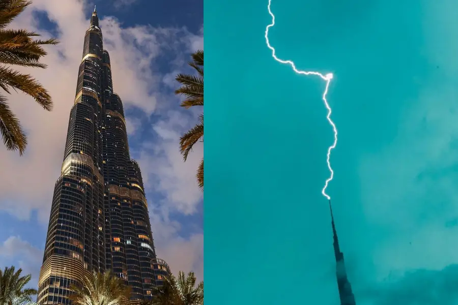Burj Khalifa struck by lightning: Dubai Crown Prince shares striking video | WATCH