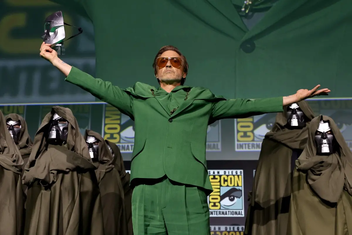 File Photo: Robert Downey Jr. speaks onstage during the Marvel Studios Panel | Jesse Grant/Getty Images for Disney