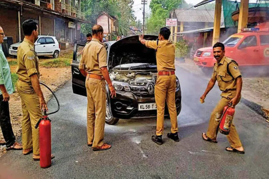 iritty car fire