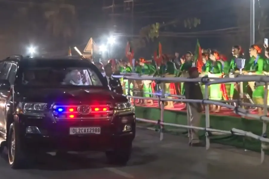 PM Modi leads mega roadshow in Guwahati