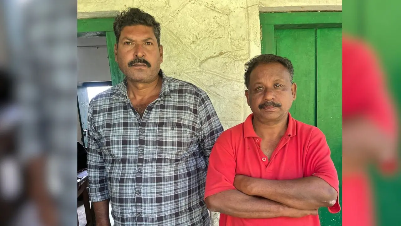 പോലീസിന്റെ പിടിയിലായ ജേക്കബ് മാത്യുവും റോബിന്സും (Image: Special arrangement)