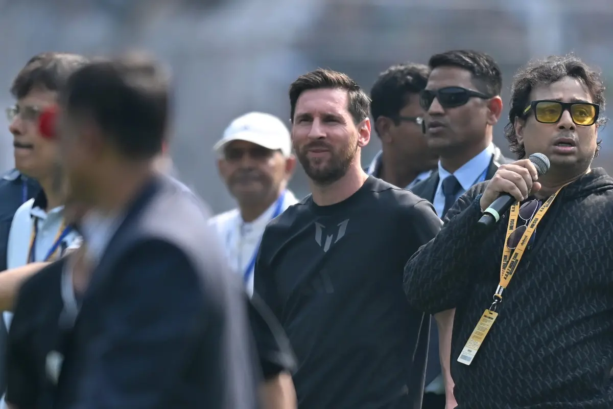 File Photo: Lionel Messi at Vivekananda Yuva Bharati Krirangan in Kolkata during the Lionel Messi G.O.A.T Tour | Ayush Kumar/Getty Images
