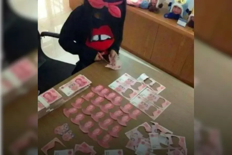Five-year-old girl cuts up Rs 6.3 lakh worth of cash during playtime in China