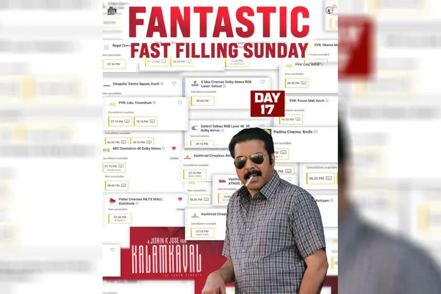 കുതിപ്പ് തുടരുന്ന കളങ്കാവൽ; മൂന്നാം ഞായറാഴ്ചയും ഗംഭീര പ്രേക്ഷക പിന്തുണയുമായി മമ്മൂട്ടി ചിത്രം