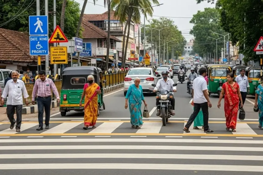 Table-top zebra crossings to be expanded across Kerala; strict action against violators