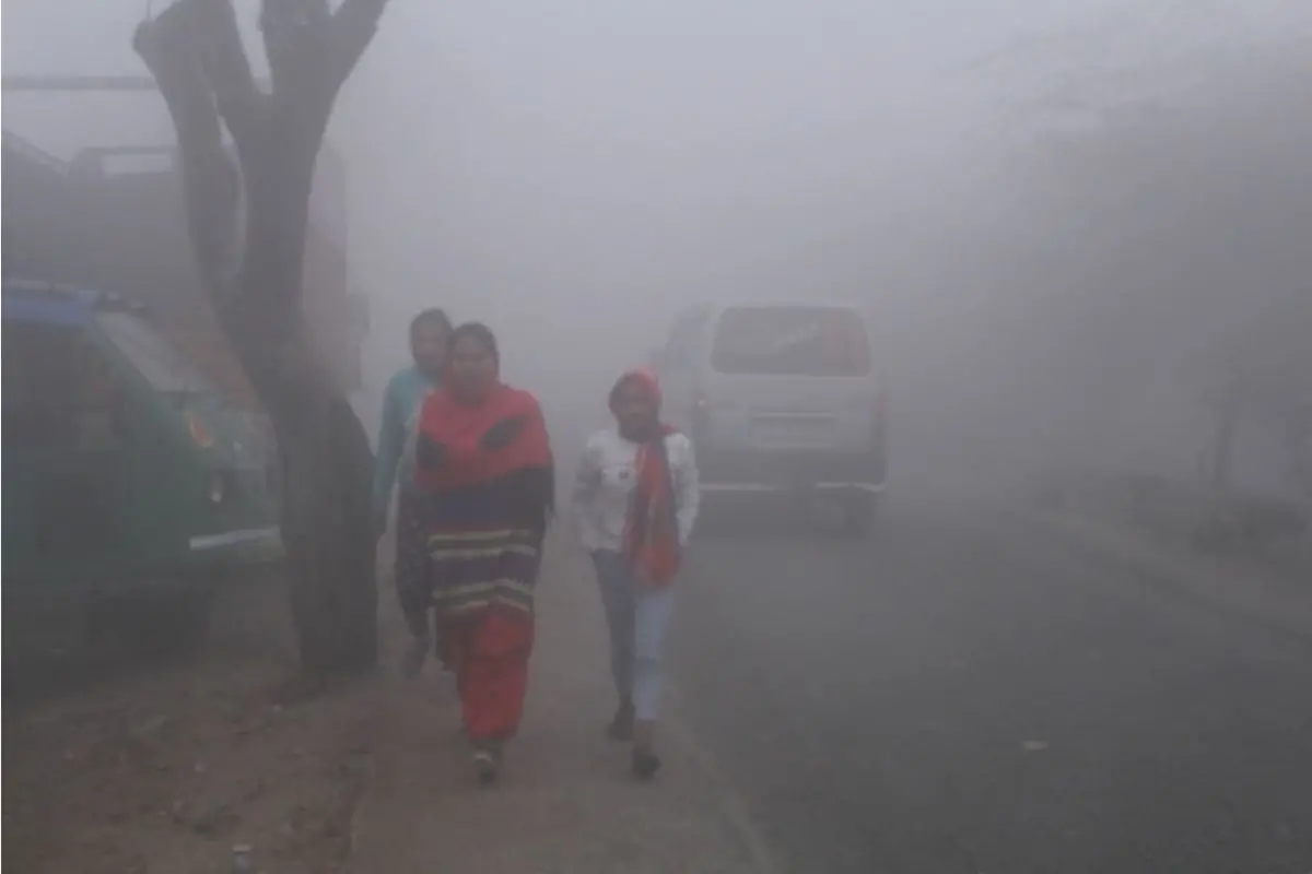Women walking in cold weather in Telangana | Photo: IANS
