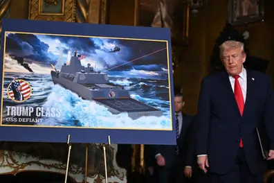 ‘They will be the fastest and by far 100 times more powerful’: Trump on new Navy battleship