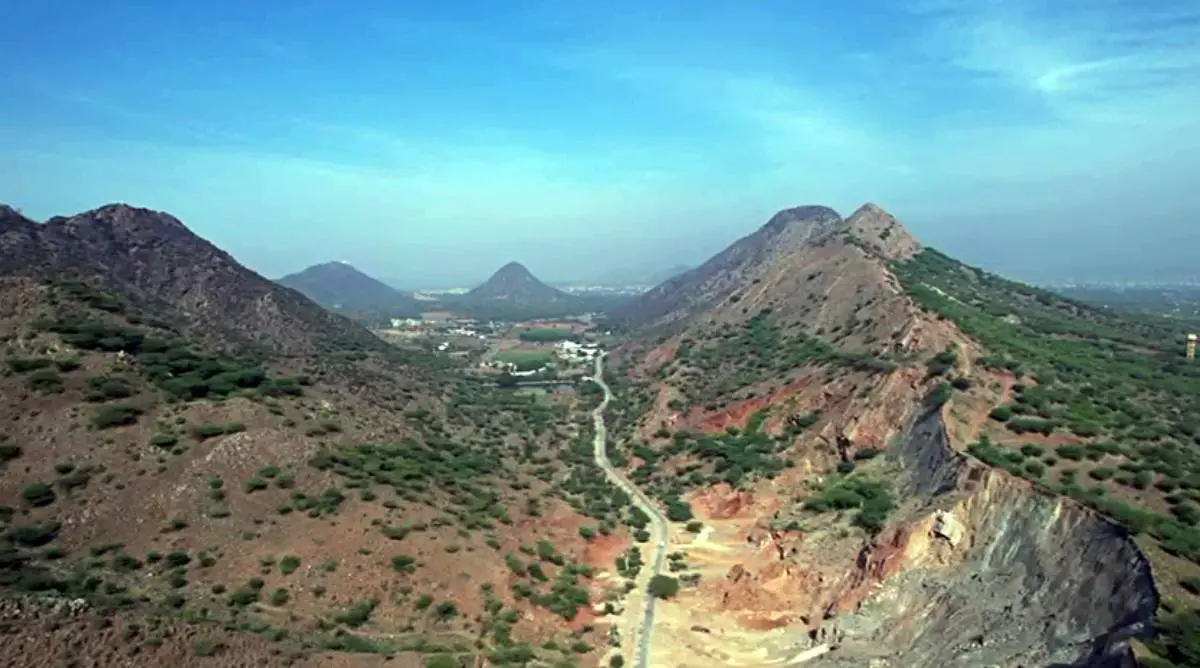 ആരവല്ലിയുടെ ആകാശ ദൃശ്യം എഎന്ഐ