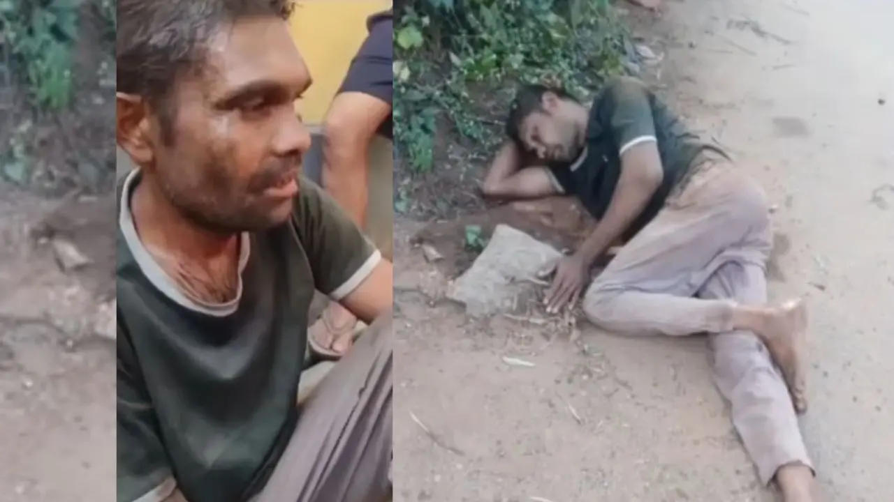 രാംനാരായൺ, മർദനമേറ്റ് അവശനിലയിൽ കിടക്കുന്ന രാംനാരായൺ | Images: MBTV Screengrab