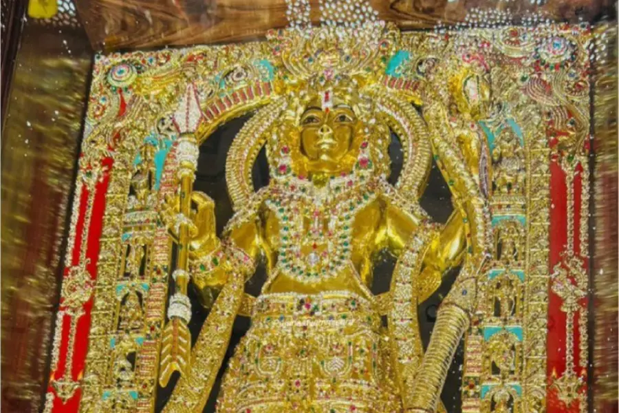 5 ക്വിന്റൽ ഭാരം, ഏഴടി ഉയരം; സ്വർണം, വെള്ളി, വജ്രങ്ങൾ പതിച്ച രാമവിഗ്രഹം അയോധ്യയിൽ പ്രതിഷ്ഠയ്ക്ക്