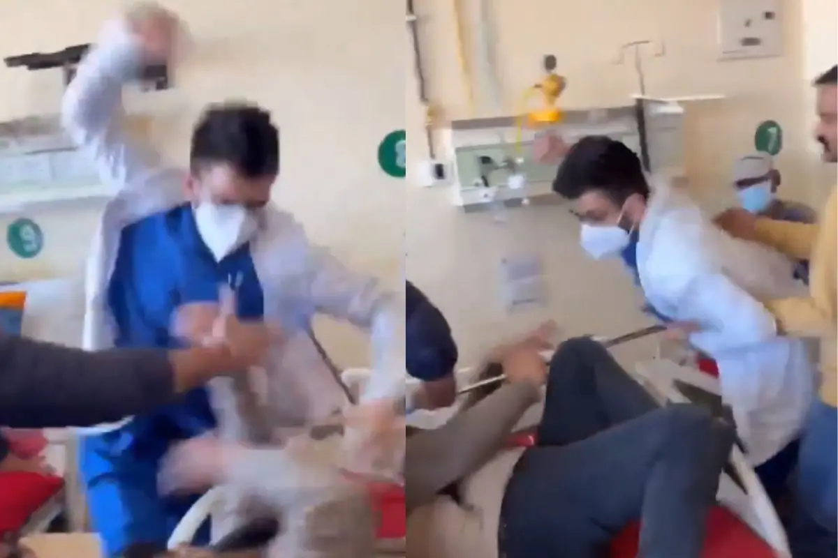 Doctor assaults a patient at Shimla IGMC | Photo: X