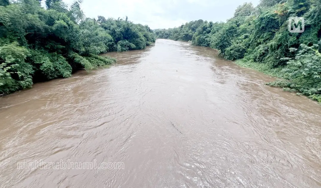 നിറഞ്ഞൊഴുകുന്ന അച്ചന് കോവിലാര്. പത്തനംതിട്ട തുമ്പമണ് അമ്പലക്കടവില് നിന്നുള്ള ദൃശ്യം | ഫയൽ ഫോട്ടോ: കെ. അബൂബക്കർ / മാതൃഭൂമി