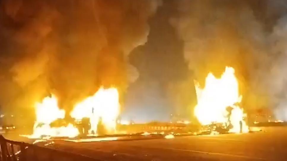 9 killed as private bus catches fire after accident in Karnataka