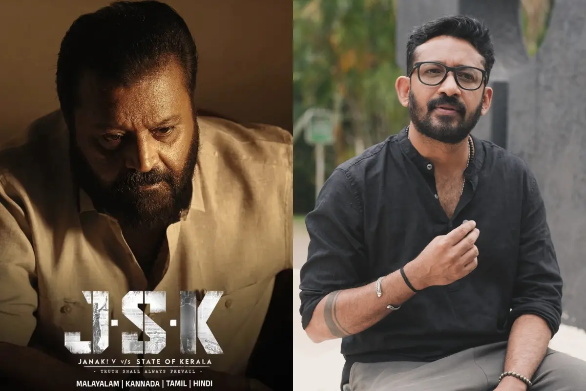 'ജെഎസ്‌കെ: ജാനകി വി. vs സ്‌റ്റേറ്റ് ഓഫ് കേരള' പോസ്റ്റര്‍, പ്രവീണ്‍ നാരായണന്‍ | Photo: Facebook/ Pravin Narayanan